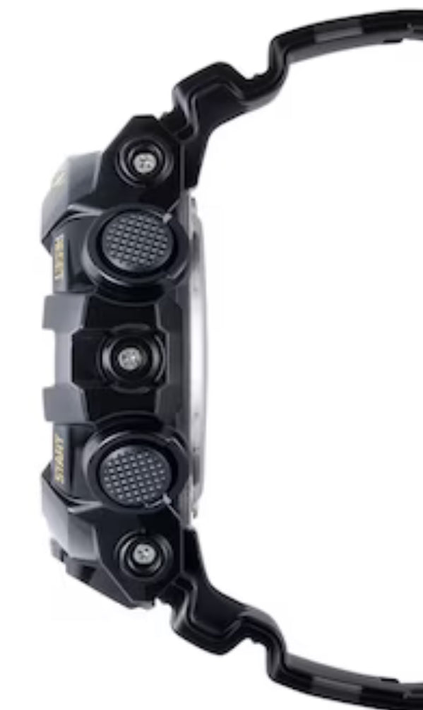 Men's Casio G-Shock Classic Black Resin Strap Watch with Gold-Tone Dial