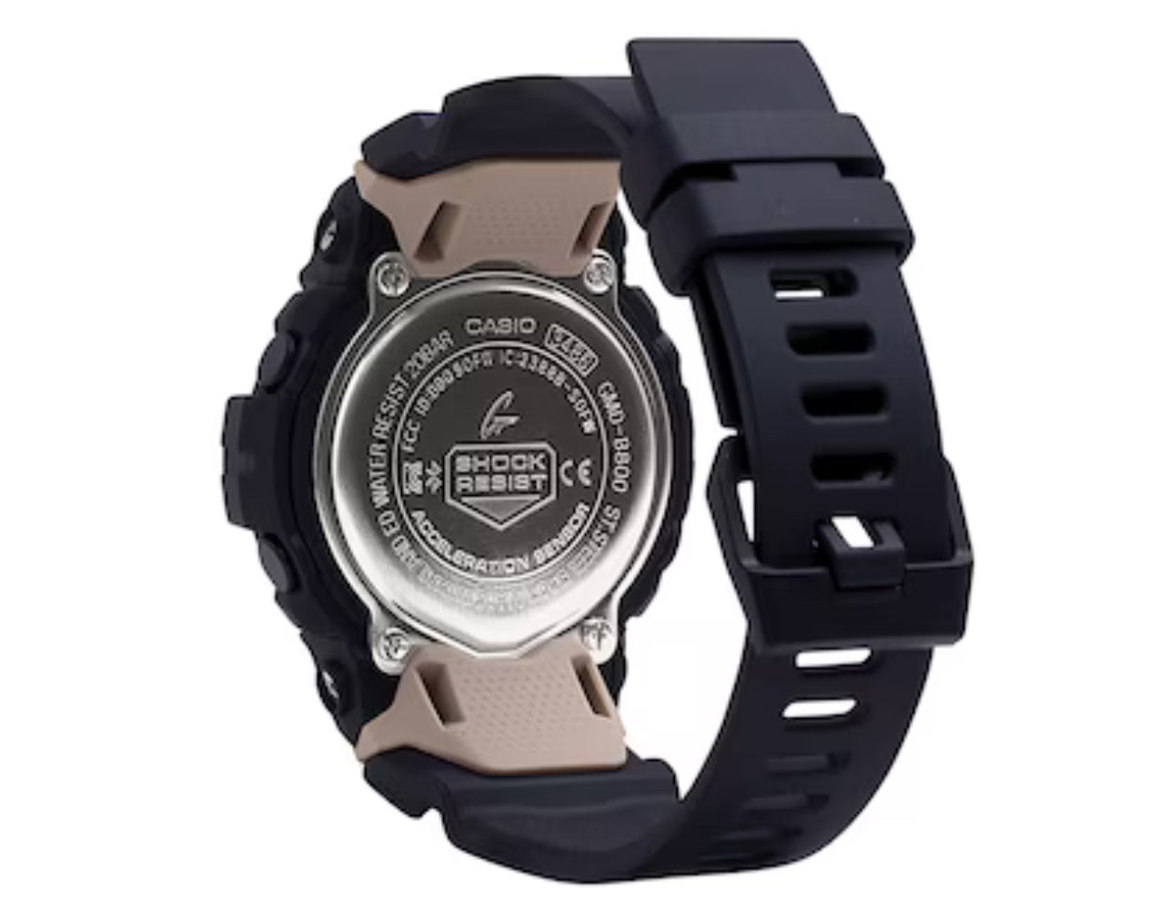 Ladies' Casio G-Shock S Series Black Strap Watch with Rose-Tone Dial