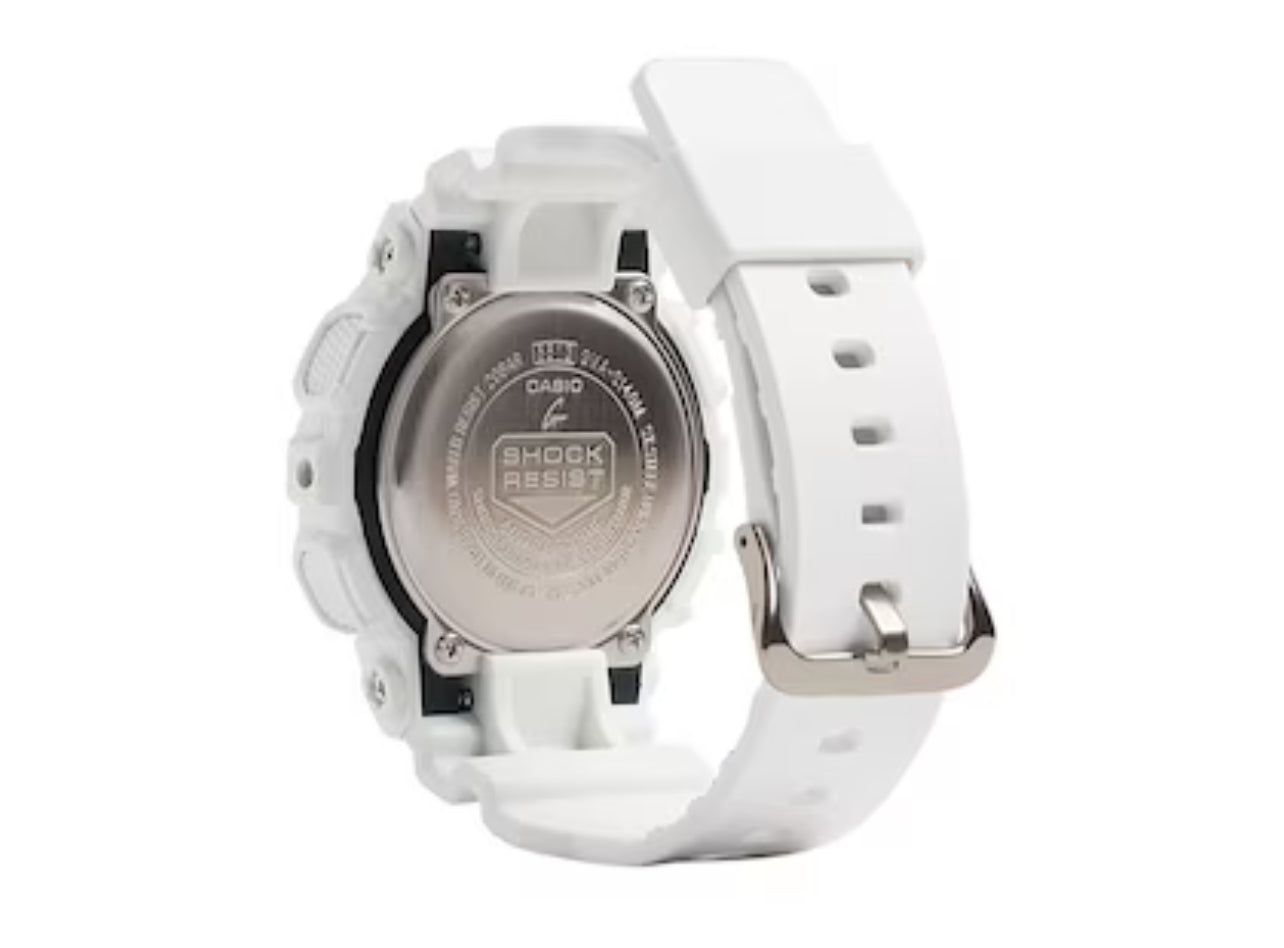 Ladies' Casio G-Shock Classic White Resin Strap Watch with Black Dial