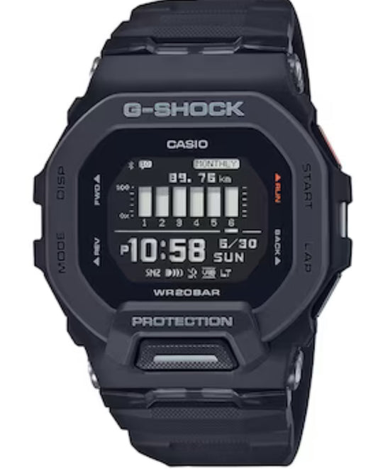 Men's Casio G-Shock Move Black Resin Strap Watch with Octagonal Black Dial