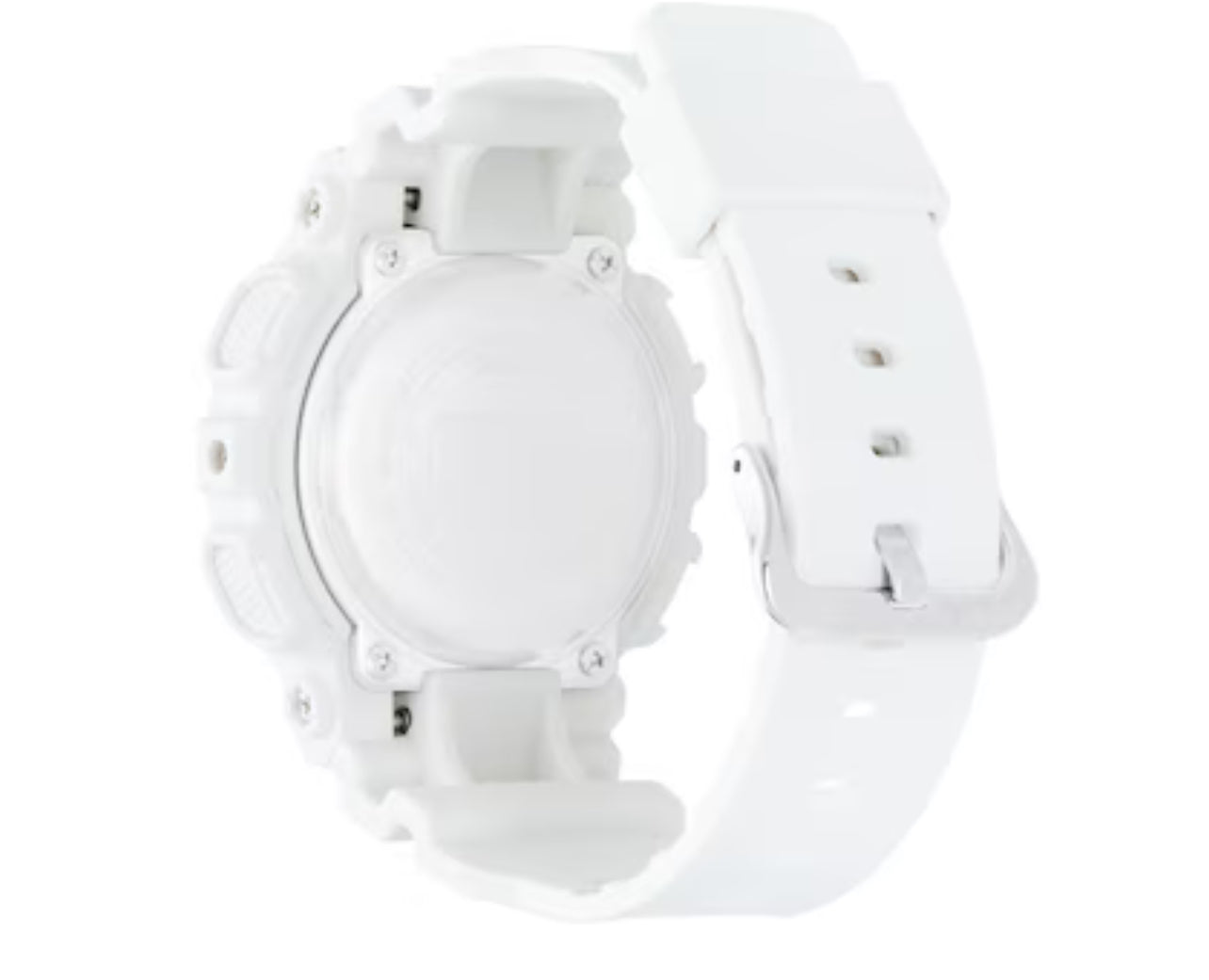 Ladies' Casio G-Shock White Resin Strap Watch with Rose-Tone Dial