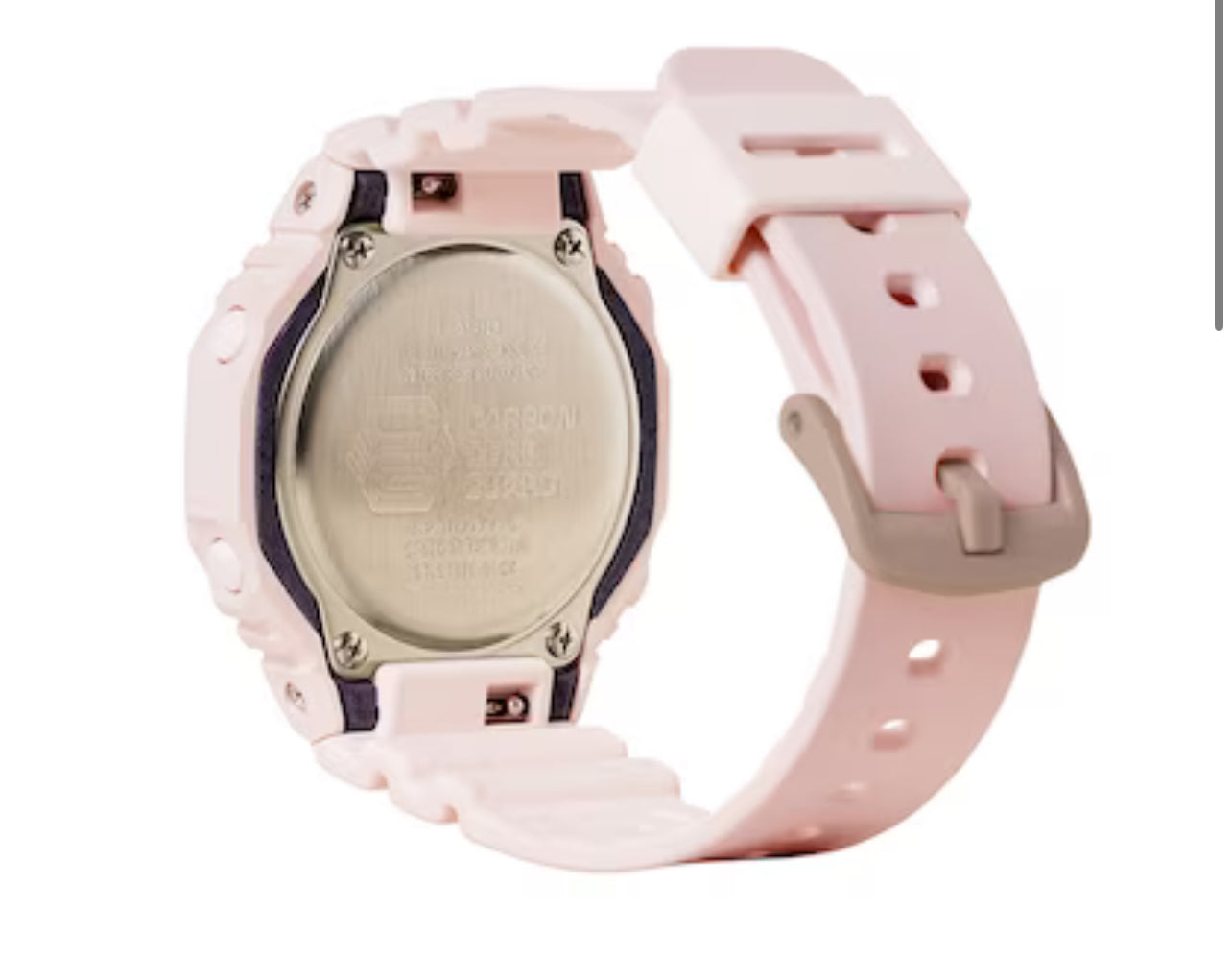 Ladies' Casio G-Shock S Series Pink Resin Strap Watch with Pink Dial